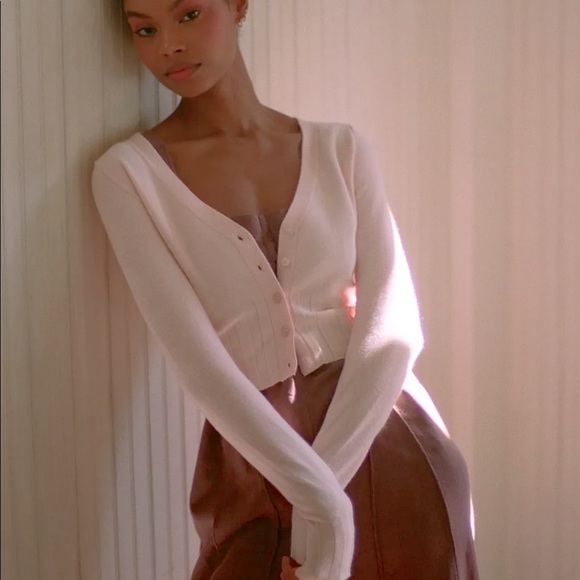 Urban Outfitters Sweaters - NWT UO💕 fitted cropped pastel pink cardigan